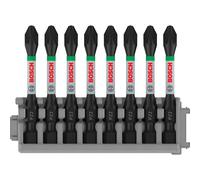 Bosch PRO 8 Piece Impact Control Pozi PZ2 Screwdriver Bit Set