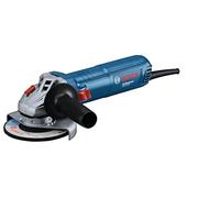 Bosch PRO Angle Grinder GWS 12-125 (Disc Diameter: 125 mm, Power 1200 W, Restart Protection, Includes Protective Cover, Clamping Nut, Standard Additional Handle)