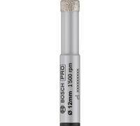 Bosch 1x PRO Ceramic dry Drill Bit for Rotary Drill/Drivers, Cylindrical Shank (for Tiles, Hard tiles, Ø 12 mm, Professional Accessory Rotary Drill/Drivers)