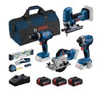 Bosch Pro Combo Gsb + Gdr + Gst + Gks + 3X Gba 4.0Ah + Gal 18V-40 + 13 Pcs