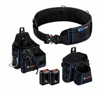 Bosch Professional ProClick Tool Belt kit with 1 x Belt 93 (Size S/M), 1 x GWT 4 Bag, 1 x GWT 2 Bag, 2 x ProClick Holders