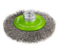 Bosch Professional 100mm M14 Conical Brush - Crimped Wire, 0.35mm Inox