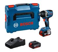 Bosch Professional 18V System Cordless Impact Wrench GDS 18V-750 C (incl. 2X GBA 5.0 Ah Batteries, GAL 18V-40 Charger, L-BOXX)