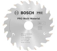 Bosch 1x PRO Multi Material Circular Saw Blade for Cordless Hand-Held Saws (for Aluminium, Plastics, Ø mm, Professional Accessory Hand-Held Circular Saw)