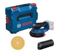 Bosch Professional 18V System Cordless Sander GEX 18V-150-3 (incl. 1x Sanding Paper, 1x Dust Box, 1x Guard Ring, L-BOXX 162)