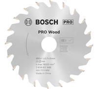 Bosch 1x PRO Wood Circular Saw Blade for Cordless Hand-Held Circular Saws (for Softwood, Hardwood, Ø mm, Professional Accessory Hand-Held Circular Saw)