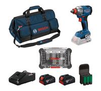 Bosch Professional 18V System Cordless Impact Wrench GDX 18V-285 (incl. 2X GBA 4.0Ah Batteries, GAL 18V-40 Charger)