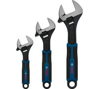 Bosch PRO Hand Tool - Adjustable Wrench Adjustable Wrench Set, 150/200/250 mm, 3