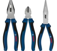 Bosch Pro Hand Tool - Combination Pliers Pliers Set, Multi-Component Handles, 3 Pcs 1600A039Rf