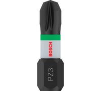 Bosch PRO Impact Control Torsion Pozidriv Screwdriver Bits PZ3 25mm Pack of 2