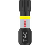 Bosch Impact Control Torsion Torx Screwdriver Bits T40 25mm Pack of 2