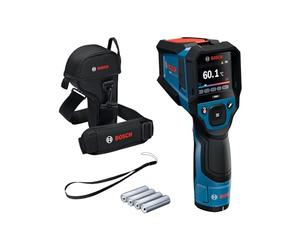 Bosch PRO Infrared Thermometer GIS12V-800-16 (with Large Display, Type-K Interface, 20:1 Distance-to-spot Ratio, IP54 Protection, Dual Power, Included Battery Adapter and AA Batteries)