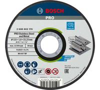Bosch 2608603170 Cutting Disc 115mm Steel For INOX Meets EN 12413 ...