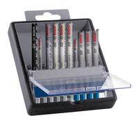 Bosch PRO Jigsaw Blade Set for Wood & Metal 10 Piece Plastic Cassette 2607011943