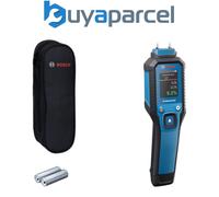 Bosch Professional Moisture Meter GMP 1-13 (pin-Based, Measures 37 Wood Types and 10 Building Materials, IP65 Rating, high-Contrast LCD, 2X AA Batteries, Pouch)