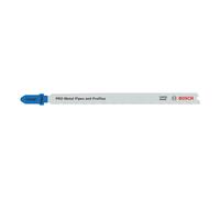Bosch 25x PRO Metal Pipes and Profiles T321AF Jigsaw Blade (for Metal Pipes and Profiles, Sheet Steel, Length 132 mm, Professional Accessories Jigsaw)