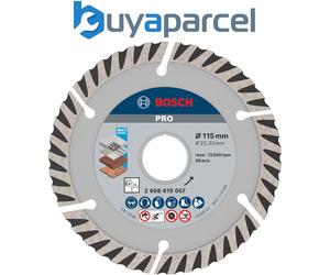 Bosch PRO Multi Material Diamond Cutting Disc 115 x 22.23mm 10pcs 2608615058