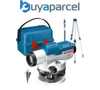 Bosch Professional Optical Level GOL 32 D (32x Magnification, Unit of Measure: 360 Degrees, Range: up to 120m, Measuring Rod GR 500, Tripod BT 160, in Carrying case)