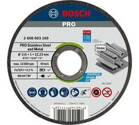 Bosch PRO Rapido Stainless Inox Flat Angle Grinder Fast Cutting Disc 115mm 1mm 22mm