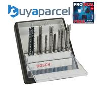 Bosch PRO Robust Line 10 Piece Jigsaw Blade Set Expert For Wood Metal 2607010542