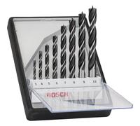Bosch PRO Robust Line 8 Piece Brad Point Wood Drill Bit Set
