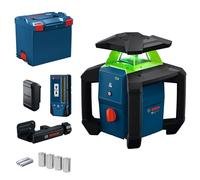 Bosch PRO Rotary Laser GRL18V-3-31G (Green Laser, IP66 Protection, Dual Power Source, +/- 1.5mm @30m Accuracy, LR3-2 + Bracket, BA 18-C, L-Boxx 374)