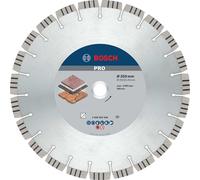 Bosch 1x PRO Stone Diamond Disc f. Table/Petrol Saws 25.4mm | for Soft stone, Hard stone, Ø 350 mm, Professional Accessory Table Circular Saw, Petrol Saw