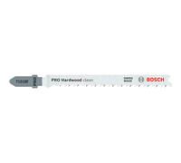Bosch 25x PRO Hardwood Clean T101BF Jigsaw Blade (for Hardwood, Medium density fibreboard, Length 100 mm, Professional Accessory Jigsaw)