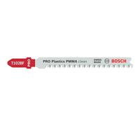 Bosch PRO T102BF Plastic Perspex Cutting Jigsaw Blade Pack of 3