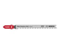 Bosch 2 x PRO Plastics PVC clean T102H Jigsaw Blade (for Plastic, Plastic, Length 100 mm, Professional Accessories Jigsaw)