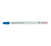 Bosch 2x PRO Metal Pipes and Profiles T321BF Jigsaw Blade (for Metal pipes and profiles, Steel sheets, Length 132 mm, Professional Accessory Jigsaw)