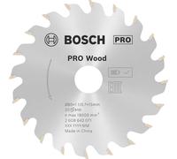 Bosch 1x PRO Wood Circular Saw Blade for Corded Hand-Held Circular Saws (for Softwood, Hardwood, Ø mm, Professional Accessory Hand-Held Circular Saw)