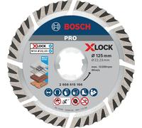 Bosch PRO X Lock All Purpose Universal Diamond Cutting Disc 125mm 1.6mm 22mm