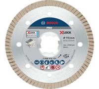 Bosch 1x PRO Ceramic Extra Clean Turbo Diamond Cutting Disc for X-Lock and Small Angle Grinders (for Marble, Hard tiles, Ø 115 mm, Professional Accessory Small Angle Grinder)