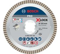 Bosch PRO X Lock Best Extraclean Turbo Diamond Disc for Ceramics 125mm 1.4mm 22mm