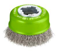 Bosch PRO X Lock Crimped Stainless Steel Wire Cup Brush 75mm X-Lock