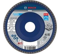Bosch Flap Disc PRO Metal X571 - 115 mm Grit 40, Straight Plastic for Steel/Stainless steel - 1x