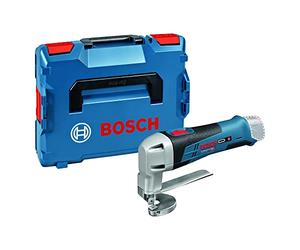 Bosch Professional 060192610A tin snips GSC 12V-13 (without battery, 12 volts, cutting capacity steel 1.3 mm, in L-BOXX), 12 V.
