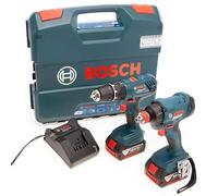 Bosch Professional 0615990M73 Set of 2 18V GSB 18V-21 + GDX 18V-180 (2 x 4.0 Ah) Tools