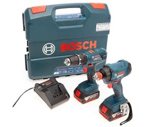 Bosch Professional 0615990M73 Set of 2 18V GSB 18V-21 + GDX 18V-180 (2 x 4.0 Ah) Tools