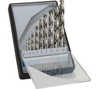 Bosch Professional 10 pcs. HSS-G Metal Drill Bit Set (for metal, Ø 1-10 mm, Robust Line, Accessory Drill Driver)