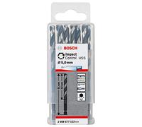 Bosch Professional 10-piece Impact Control HSS twist drill bit (for metal, 5 x 52 x 91 mm, accessories for impact drills)