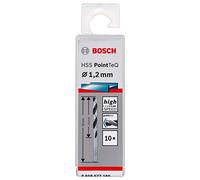 Bosch 2608577180 PointTeQ 1.20mm HSS Twist Drill Bit, Pack of 10