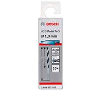Bosch Professional 10-piece PointTeQ HSS Twist Drill Bit (for Metal, 1.9 x 22 x 46 mm, Drill Driver Accessories)
