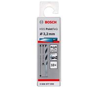 Bosch Professional 10-piece PointTeQ HSS Twist Drill Bit (for Metal, 3.2 x 36 x 65 mm, Drill Driver Accessories)
