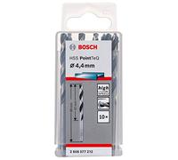 Bosch Professional 10-Piece PointTeQ HSS Twist Drill Bit (for Metal, 4.4 x 47 x 80 mm, Drill Driver Accessories)