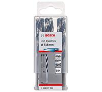 Bosch Professional 10-Piece PointTeQ HSS Twist Drill Bit (for Metal, 5.8 x 57 x 93 mm, Drill Driver Accessories)
