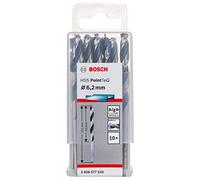Bosch 2608577230 PointTeQ 6.20mm HSS Twist Drill Bit, Pack of 10