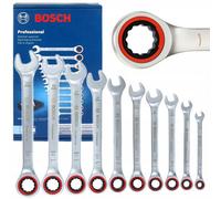 Bosch Professional 10 Piece Ratchet Spanner Set 8 10 12 13 14 15 16 17 18 19