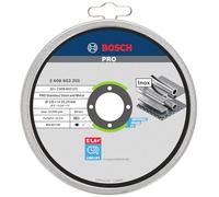 Bosch Professional 10 x Cutting Discs for Inox Rapido WA 60 T BF (for Stainless Steel, Ø 125 mm, Straight, Accessories for Angle Grinders), white, 125mm x 1mm x 22.23mm, 2608603255